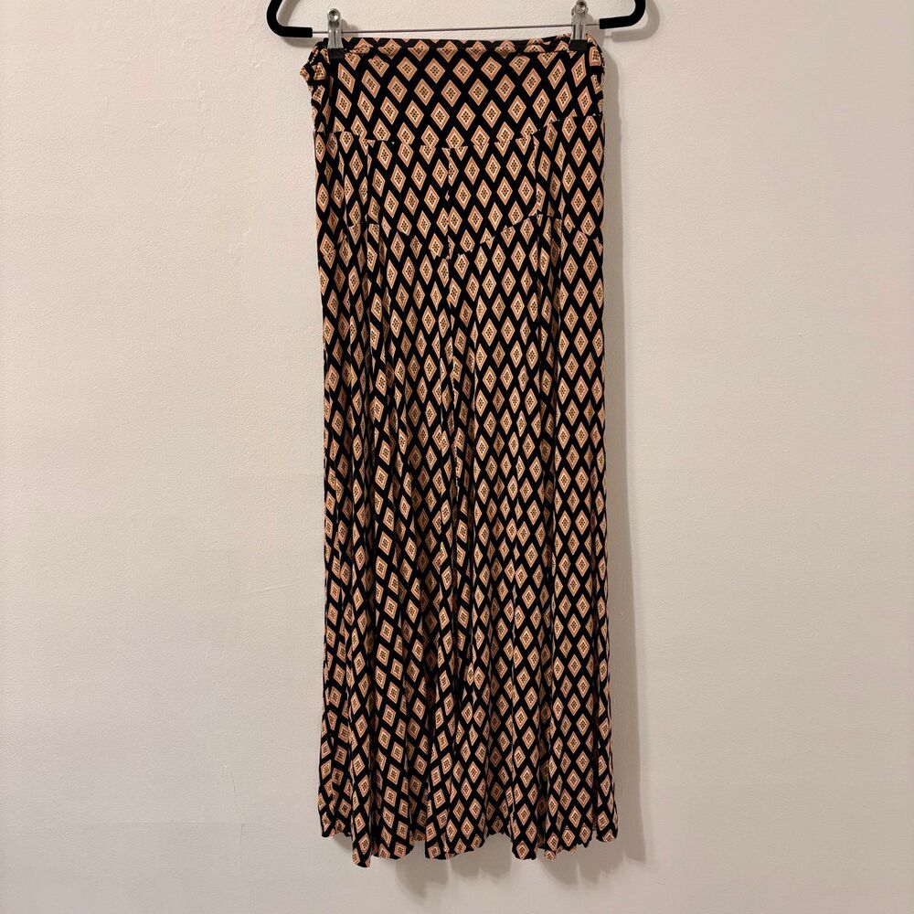 Anthropologie Madiana Knit Abstract Print Maxi Skirt Sz M - Picture 5 of 7